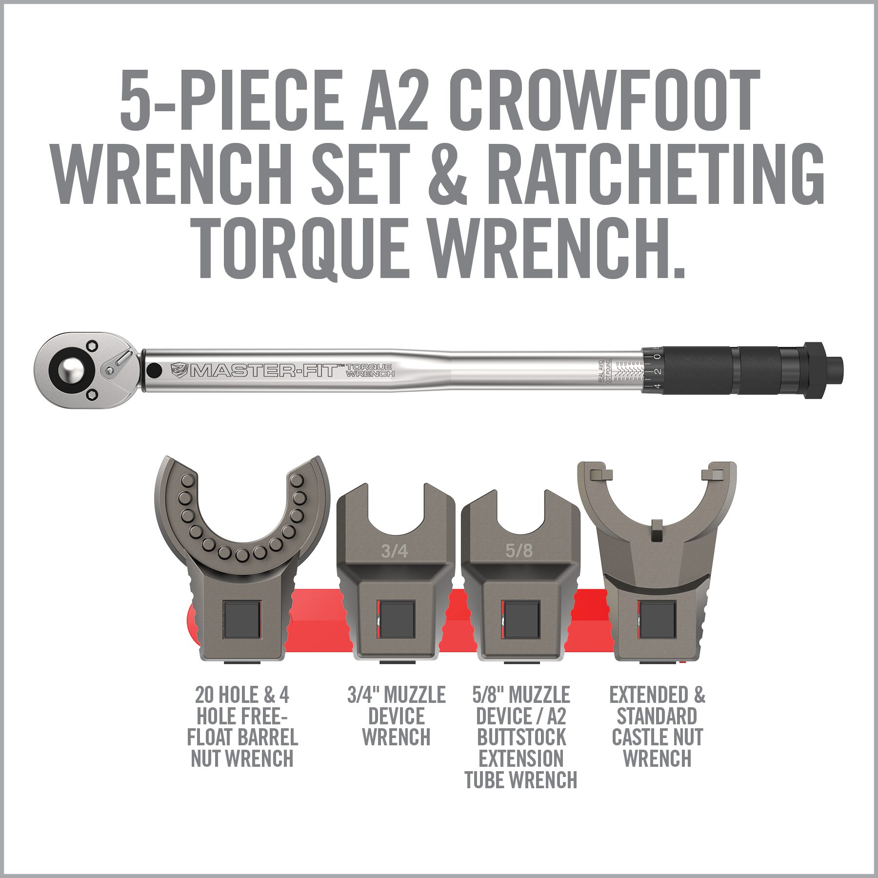 Master-Fit® 5-Piece A2 Crowfoot Wrench Set – REAL AVID®